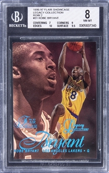 1996-97 Flair Showcase "Legacy Collection" Row 2 #31 Kobe Bryant Rookie Card (#080/150) – BGS NM-MT 8